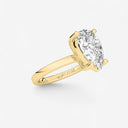 Pear Basket Solitaire Engagement Ring
