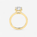 Pear Basket Solitaire Engagement Ring