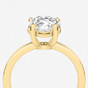 Pear Basket Solitaire Engagement Ring