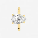 Pear Basket Solitaire Engagement Ring