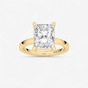 Radiant Basket Solitaire Engagement Ring