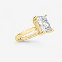 Radiant Basket Solitaire Engagement Ring
