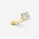 Round Basket Solitaire Engagement Ring
