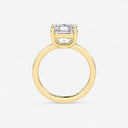 Asscher Basket Solitaire Engagement Ring