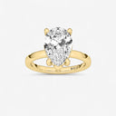 Pear Basket Solitaire Engagement Ring