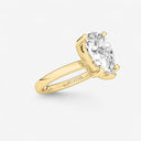 Pear Basket Solitaire Engagement Ring