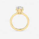 Pear Basket Solitaire Engagement Ring