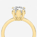 Pear Basket Solitaire Engagement Ring