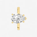 Pear Basket Solitaire Engagement Ring