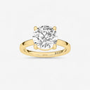 Round Basket Solitaire Engagement Ring