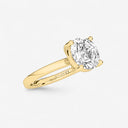 Round Basket Solitaire Engagement Ring