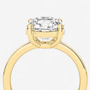 Round Basket Solitaire Engagement Ring