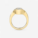 Asscher Bypass Engagement Ring