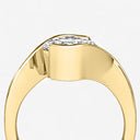 Asscher Bypass Engagement Ring