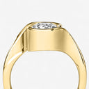 Oval Bypass Engagement Ring