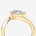 Pear Bypass Engagement Ring