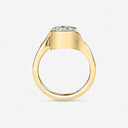 Round Bypass Engagement Ring