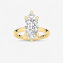 Marquise Hidden Halo Engagement Ring