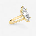 Marquise Hidden Halo Engagement Ring
