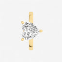 Heart Hidden Halo Engagement Ring