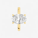 Oval Hidden Halo Engagement Ring