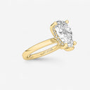 Pear Hidden Halo Engagement Ring