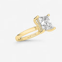 Princess Hidden Halo Engagement Ring