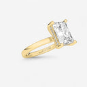 Radiant Hidden Halo Engagement Ring