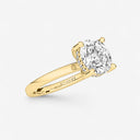 Round Hidden Halo Engagement Ring