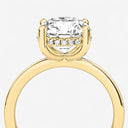 Round Hidden Halo Engagement Ring