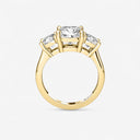 Cushion Three Stone Engagement Ring