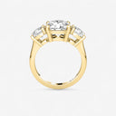 Round Three Stone Engagement Ring