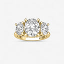 Oval Three Stone Engagement Ring