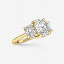 Oval Three Stone Engagement Ring