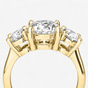 Oval Three Stone Engagement Ring