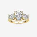 Pear Three Stone Engagement Ring