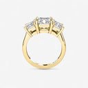 Radiant Three Stone Engagement Ring