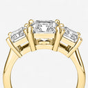 Radiant Three Stone Engagement Ring