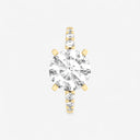 Round Graduated Side Stone Stone Engagement Ring