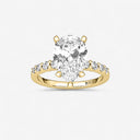 Pear Graduated Side Stone Engagement Ring