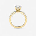 Pear Graduated Side Stone Engagement Ring