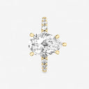 Pear Graduated Side Stone Engagement Ring