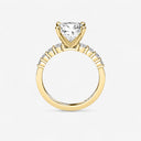 Cushion Graduated Side Stone Engagement Ring