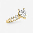 Heart Graduated Side Stone Stone Engagement Ring