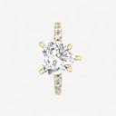 Heart Graduated Side Stone Stone Engagement Ring