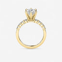 Marquise Graduated Side Stone Engagement Ring