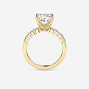 Oval Graduated Side Stone Stone Engagement Ring