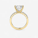 Princess Graduated Side Stone Engagement Ring