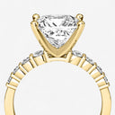Princess Graduated Side Stone Engagement Ring
