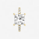 Princess Graduated Side Stone Engagement Ring